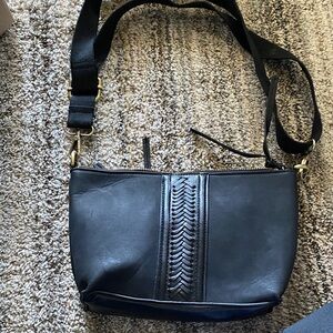 Black Crossbody Bag with Braided Detail (2)